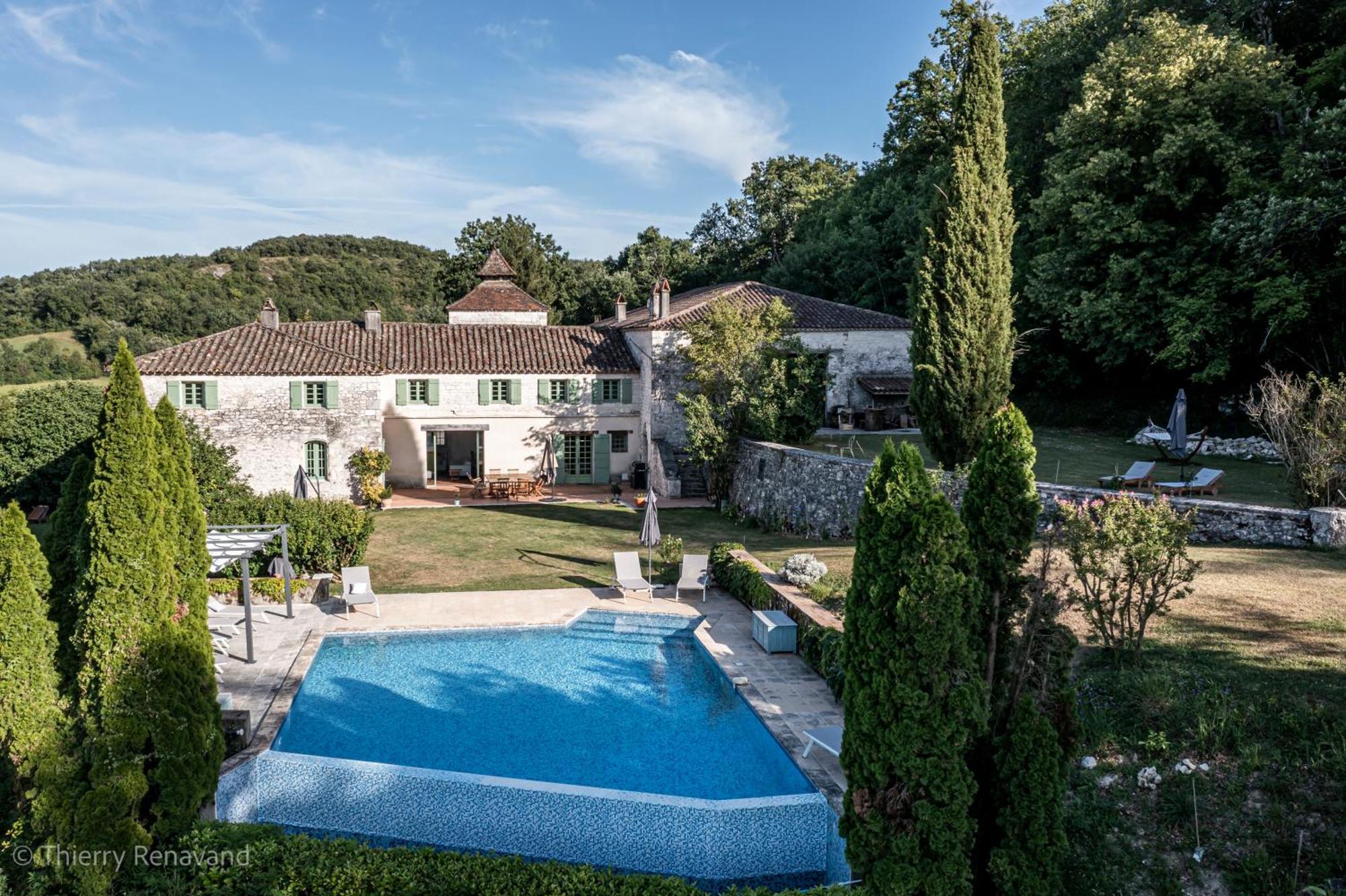 Manoir Le Moulinal47 - Vue Panoramique Courbiac Exterior foto